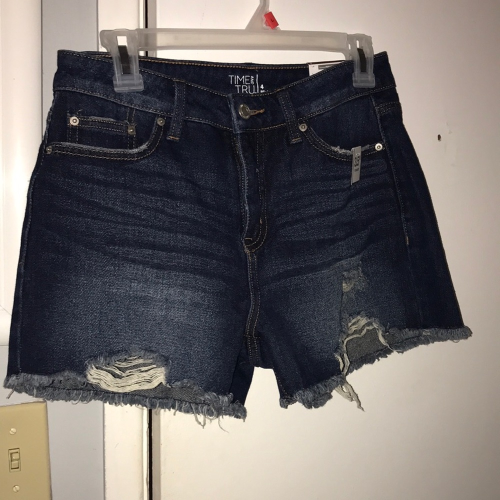 Denim shorts size 4